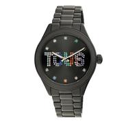 Tous - Reloj Analógico Con Brazalete De Acero Ip Negro Y Cristales T-Logo - Negro