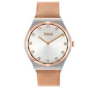 Tous - Reloj Analógico Con Brazalete De Acero Y Acero Rosa Karat Round Mesh - Dorado Rosado