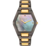 TOUS Reloj analógico con Brazalete de Acero y Esfera de nácar Karat (Negro/Dorado/Nácar)