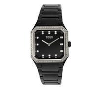 Tous - Reloj Analógico Con Brazalete De Aluminio Negro Y Zirconias Karat Squared - U