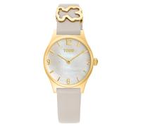Tous - Reloj Analógico Con Brazalete De Piel Blanca, Acero Dorado Y Esfera De Nácar Epic Icon - Dorado