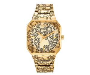 Tous - Reloj Analógico Con Brazalete Gravado De Acero Dorado Lit - Dorado
