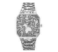 Tous - Reloj Analógico Con Brazalete Gravado De Acero Lit - Plateado