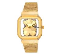 TOUS Reloj analógico con Brazalete de Acero D-Bear Party (Dorado)