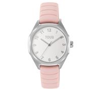 Tous - Reloj Analógico Con Correa De Caucho En Color Rosa Tous Now Kdt - U