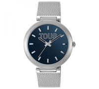 TOUS Reloj analógico con Esfera Azul y Brazalete de Acero S-Mesh Mirror 3000142400