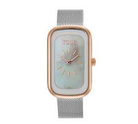 Tous - Reloj Analógico Con Esfera De Nácar Y Brazalete Bicolor T-Band Club - Plateado - Dorado Rosado