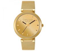 TOUS Reloj analógico con Esfera Dorada y Brazalete Dorado S-Mesh Mirror 3000142300