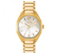 TOUS Reloj analógico con Movimiento Suizo, Esfera de nácar y Brazalete de eslabones de Acero Dorado Now