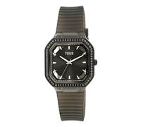 Tous - Reloj Analógico De Acero Ip Negro Con Zirconitas Gleam Fresh - Negro