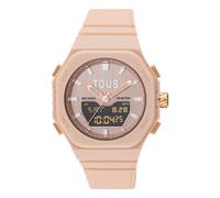 Tous - Reloj Analógico/Digital De Acero Iprg Nude Con Brazalete De Nylon Rosa Bet - Nude