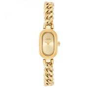 TOUS Reloj analógico Joya con Brazalete Cadena de Acero Dorada, Colección Oval Time