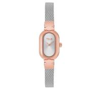 TOUS Reloj analógico Joya con Brazalete de Acero y Acero Rosado Oval Icon 3000145400