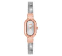 Tous - Reloj Analógico Joya Con Brazalete De Acero Y Acero Rosado Oval Icon - Plateado - Dorado Rosado