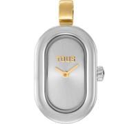 TOUS Reloj Colgante analógico en Acero Hold Oval (Plata/Dorado)