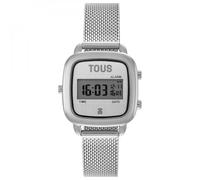 TOUS Reloj Digital con Brazalete de Acero D-Logo Mini
