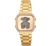 Tous - Reloj Digital Con Brazalete De Acero Dorado Y Circonitas D-Bear Mini - Dorado