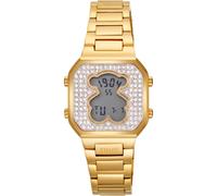 Tous - Reloj Digital Con Brazalete De Acero Dorado Y Circonitas D-Bear Mini - Dorado