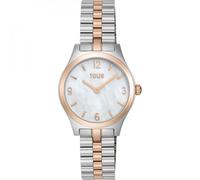 TOUS Relojes Mujer Reloj analógico con brazalete de acero y esfera de nácar EPIC ICON