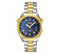 Tous - Reloj Gmt Automático Con Esfera De Nácar Azul Y Brazalete De Acero Bicolor Tous Now - Plateado - Dorado
