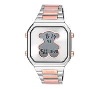TOUS Relojes Mujer Reloj Digital Con Brazalete De Acero Ss Y Acero Iprg Rosado D-Bear