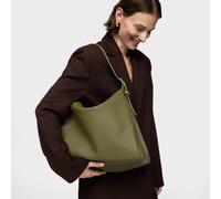 Tous - Saca Verde Oliva De Piel Tous Fold - Verde Oliva
