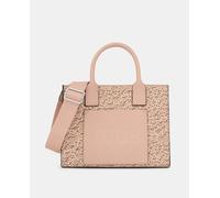 Tous Shopper en marrón claro estampado con cremallera. Marrón claro Variante única