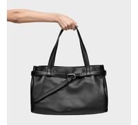 Tous - Shopper Grande De Piel Negro Tous Hold - Negro
