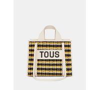 Tous Shopper mediano Amaya Braided multicolor con detalles en beige. Beige
