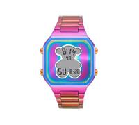 TOUS Reloj Digital con Brazalete de Acero IP iridscente D-Bear