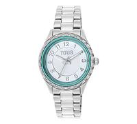 TOUS Reloj analógico con Brazalete de Acero y Bisel Interior de Aluminio Menta Mini T-Bear