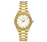 TOUS Watches Mini t-Bear Reloj para Mujer Analógico de Cuarzo con Brazalete de Acero Inoxidable bañado en Oro 3000134100