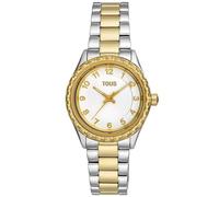 TOUS Montre T-Bear 3000132700 Montre Fille en Acier Inoxydable Bicolore