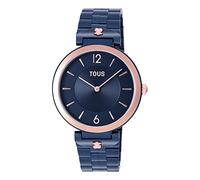 TOUS Reloj analógico con Brazalete de Acero IP Azul y Acero IPRG Rosado S-Band