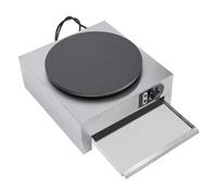 TouSuaRSi Máquina eléctrica para crepes profesional de 3 kW para hacer crepes, plancha y panqueques, termostato integrado, 50-300 ℃, sartén para crepes, 40 cm, envoltura para tortitas