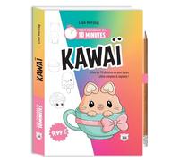 Tout dessiner en 10 minutes - Kawaï: Plus de 75 dessins en pas à pas ultra-simples & rapides ! Avec un crayon offert