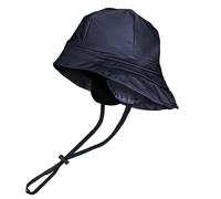 TOUTACOO - Sombrero de Lluvia, Unisex, Impermeable - Gorro de ala Ancha con barboquejo y Orejeras, Interior Polar (03 - Azul Marino)