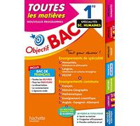 Toutes les matières 1re Spécialités Sciences humaines