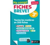 Toutes Les Matières 3e - Ma Compil Fiches Brevet - Brevet 2026 - Epub