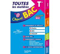 Toutes les matières Tle Bac Maths SES HGGSP enseignements communs