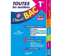 Toutes les matières Tle Spé Maths-Physique-chimie - SVT + enseignements communs