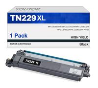 TOUTOP TN229 TN-229 Cartucho de tóner negro de alto rendimiento de repuesto para Brother TN229 TN-229, uso para impresora Btother MFC-L8395CDW MFC-L3720CDW MFC-L3780CDW MFC-L3765CDW HL-L3280CDW