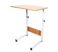 TouTToNG Mesa auxiliar para sofá, mesita de noche con ruedas, 70 - 90 cm de altura, mesa de centro ajustable para ordenadores, mesa de extremo pequeña, portátil, mesa de hasta 15 kg, para salón, sofá