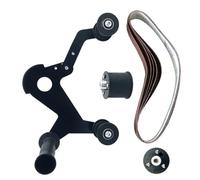 TOVINANNA 1 Juego de Mini Pulidora y Accesorio Lijador para Tubos Correa Abrasiva de Alta Resistencia, Diseño Portátil Rueda Guía Polimérica para Pulido Uniforme 360° Adecuado para Trabajos