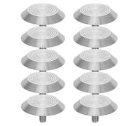 TOVINANNA 10 Clavos Guía para Pavimento Táctil de Acero Inoxidable, Resistentes Intemperie y Antideslizantes, Ideales para Accesibilidad Pública en Patios y Asfaltos