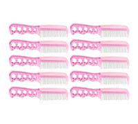 TOVINANNA 10 Peines de Acero Inoxidable para Pelucas y Extensiones, Herramienta Profesional de Peluquería para Peinar Cabello Sintético y Humano, Diseño Ergonómico para Uso en