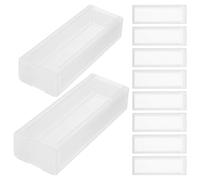 TOVINANNA 10 piezas Caja Transparente para de Organizador Ligero y Compacto para Almacenamiento y Transporte Seguro Biología y Patología Diseño Ergonómico para Laboratorios y Envío de