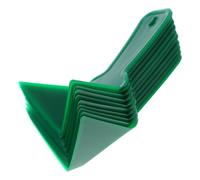 TOVINANNA 10 Piezas de Llana de Esquina Interior de Plástico Verde para Paneles de Yeso y Hormigón, Herramientas Manuales para Acabado en Construcción y Reformas, Paletas Resistentes