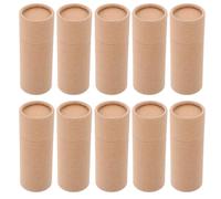 TOVINANNA 10 Tubos de Papel Kraft de 20 Ml para Manualidades Cajas Tubulares para Envasar Té y Almacenamiento Pack de 10 Unidades Contenedores Cilíndricos y Portátiles para Uso Artesanal