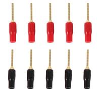 TOVINANNA 10 Unidades Conector Banana para Cable de Audio de Altavoces, Cobre y PVC, Ajuste Seguro y Fácil Instalación para Sistemas de Cine en Casa y Audio HiFi